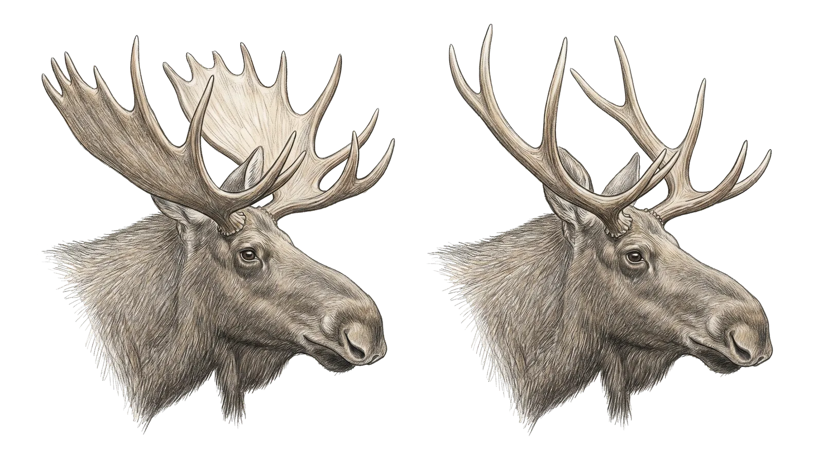 Skovelhorn och stånghorn, illustration ur boken