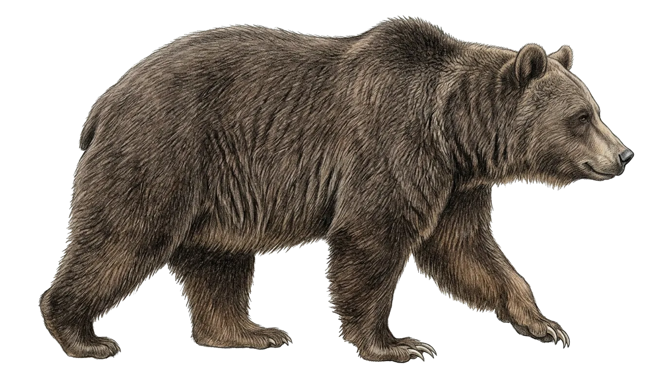 Brunbjörn, illustration ur boken