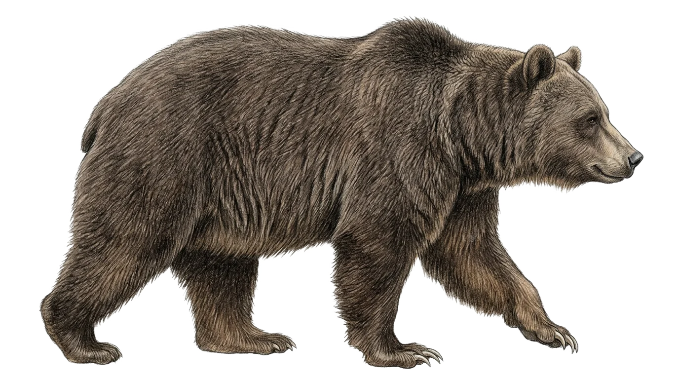 Brunbjörn, illustration ur boken