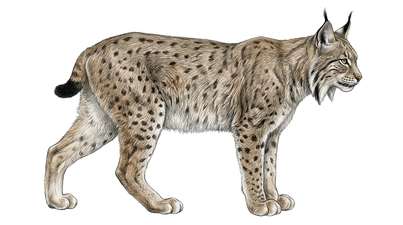 Lodjur, illustration ur boken
